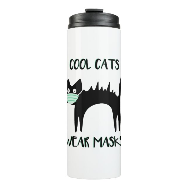 COOL CATS WEAR MASKS THERMAL TUMBLER (Front)