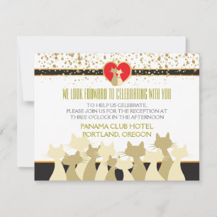 Cool Cats Wedding Stationery Invitation