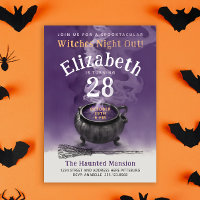 Cool Cauldron Purple Magic Witch Birthday Party
