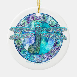Cool Celtic Dragonfly Ornament