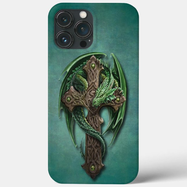 Cool Celtic Tribal Cross Dragon Tattoo Art Design Case-Mate iPhone Case (Back)