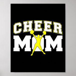 Cool Cheer Mom Art For Women Cheerleader Cheerlead Poster
