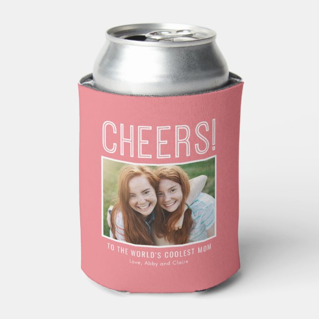 Cool Cheers EDITABLE COLOR Custom Can Cooler (Can Front)