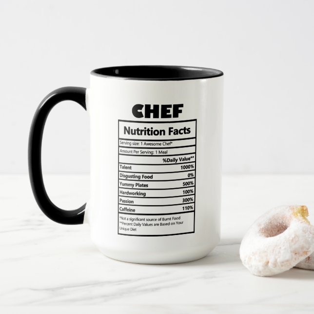 cool Chef work facts Mug (With Donut)