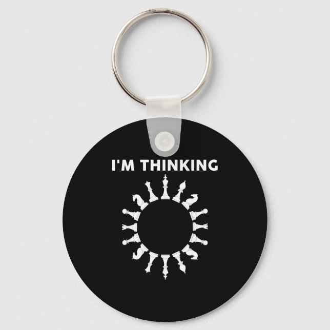 Cool Chess Art For Men Women Kids Chess Player Che Keychain (Front)