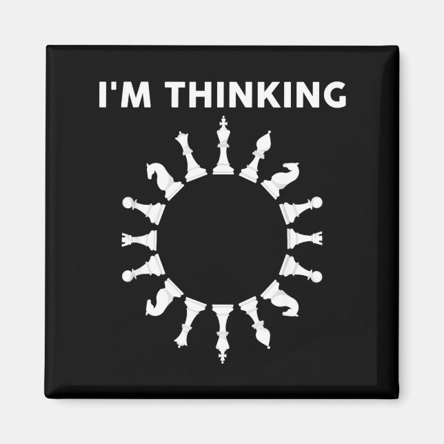 Cool Chess Art For Men Women Kids Chess Player Che Magnet (Front)