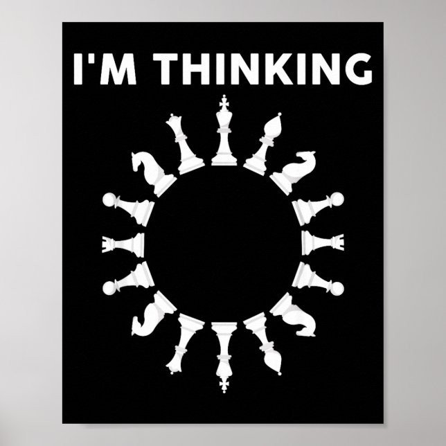 Cool Chess Art For Men Women Kids Chess Player Che Poster (Front)