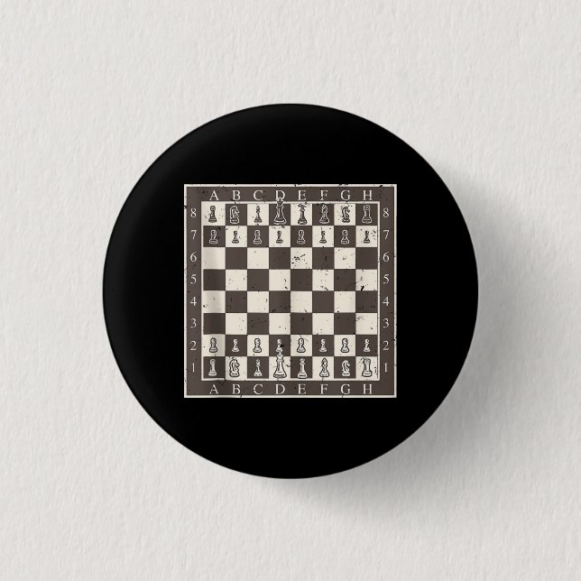 Cool Chess Board Halloween Costume  Funny Lazy 1 Inch Round Button (Front)