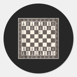 Cool Chess Board Halloween Costume  Funny Lazy Classic Round Sticker