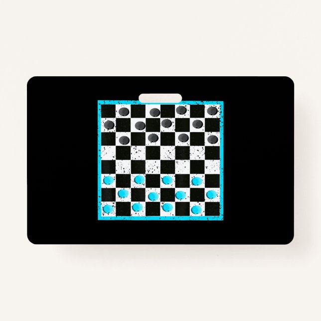 Cool Chess Board Halloween Costume  Funny Lazy DIY Badge (Front)