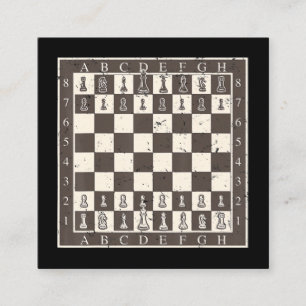 Cool Chess Board Halloween Costume  Funny Lazy DIY Square Business Card