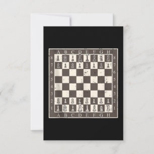 Cool Chess Board Halloween Costume Funny Lazy RSVP Card
