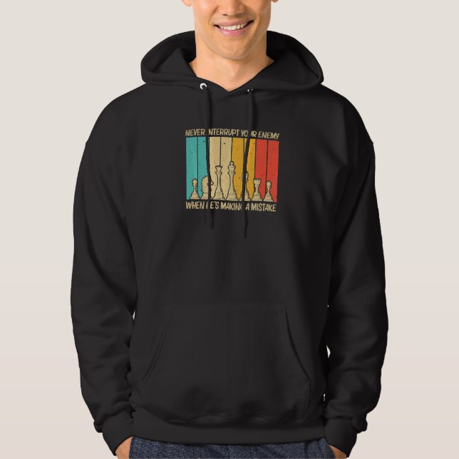 Cool Chess For Men Women Piece Chess Player Coach  Hoodie (Front)