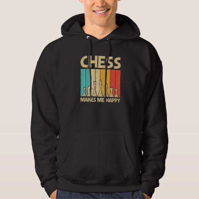 Cool Chess For Men Women Piece Chess Player Coach  Hoodie (Front)
