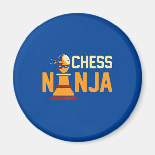 Cool Chess Ninja  Chess Lovers Gift Magnet