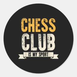 Cool Chess Player Lover Birthday Gift Chess Club Classic Round Sticker
