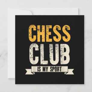 Cool Chess Player Lover Birthday Gift Chess Club Invitation
