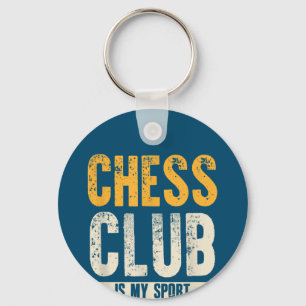 Cool Chess Player Lover Birthday Gift Chess Club Keychain