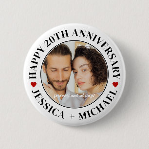 Cool Chic Happy Birthday Custom Photo Personalized 2 Inch Round Button