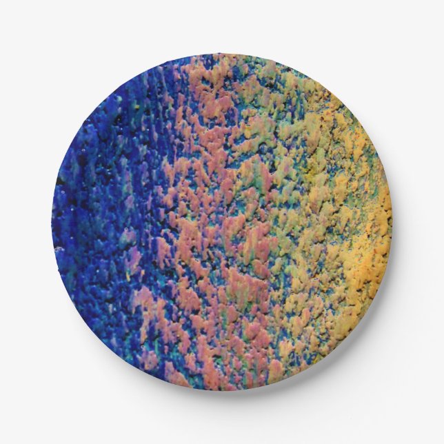 Cool Chic Painting Party Custom Paper Plates 7" (Front)