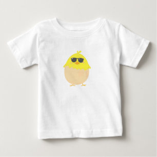 Cool Chick funky Easter yellow chick Baby T-Shirt