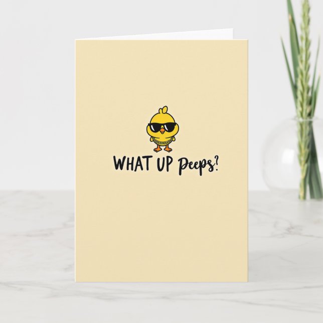 Cool Chick Greeting Card (Front)