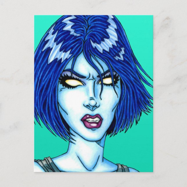 Cool Chick Postcard (Front)