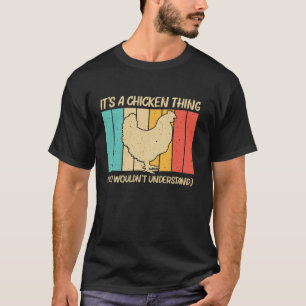 Cool Chicken Art For Men Women Chicken Lovers Roos T-Shirt