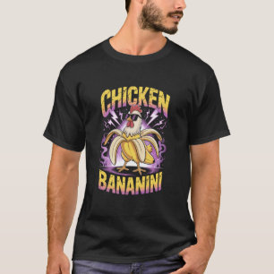 Cool Chicken Banana with Sunglasses Funny T-Shirt