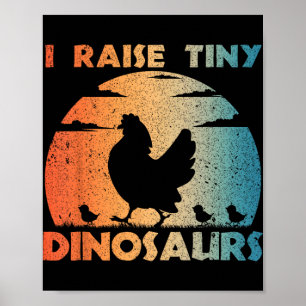 Cool Chicken Design For Men Women Farm Lover Chick Poster