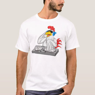 Cool Chicken DJ Funny Party Animal Music Mi T-Shirt