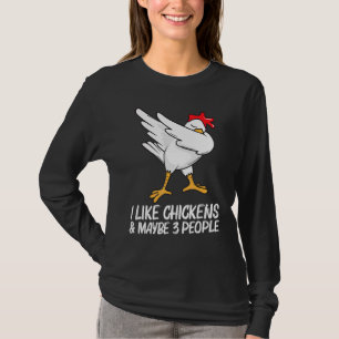 Cool Chicken For Men Women Dabbing Domestic Fowl P T-Shirt