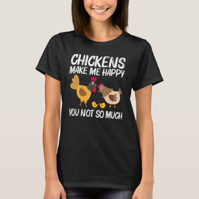 Cool Chicken For Men Women Rooster Hen Chicks Poul T-Shirt (Front)