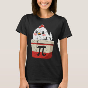 Cool Chicken Pot Pi Symbol Math Teachers Students T-Shirt