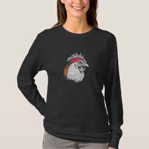 Cool Chicken Wearing Bandana, Hipster Hen Rooster T-Shirt