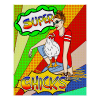Cool Chicks | Chicken Art  Poster