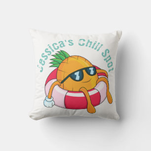 Cool Chill Pineapple Outdoor Pillow