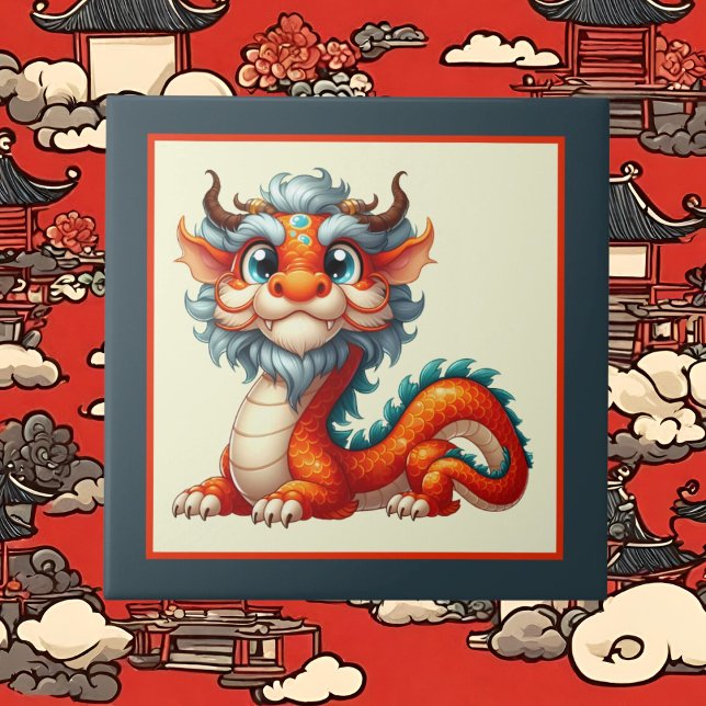 Cool china dragon lovers  tile (Creator Uploaded)