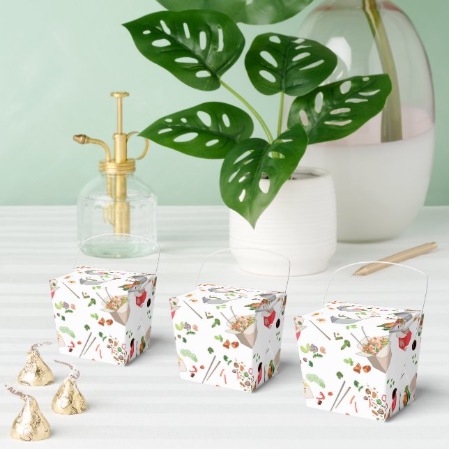 cool Chinese food tiled pattern  Favor Box (Multiple)