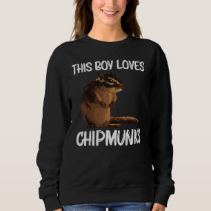 Cool Chipmunk For Boys Kids Squirrel Whisperer  Ro Sweatshirt
