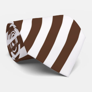 cool chocolate stripe pattern tie
