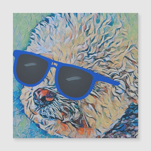 Cool 'Chon the Bichon Magnet flexible (Devant)