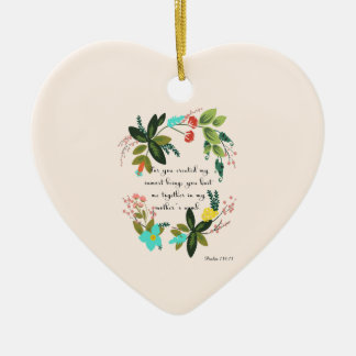 Cool Christian Art - Psalm 139:13 Ceramic Ornament