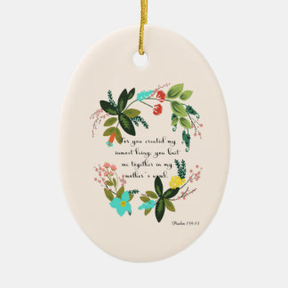 Cool Christian Art - Psalm 139:13 Ceramic Ornament
