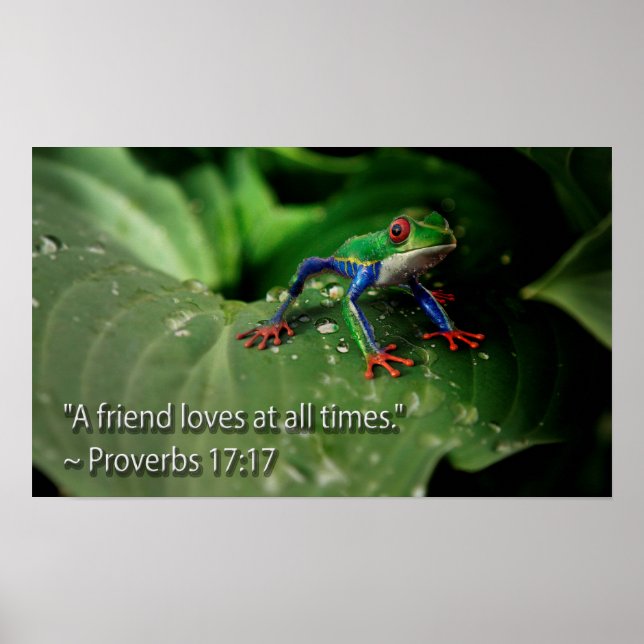 Cool Christian Bible Quotes Inspirational Sayings Poster (Front)