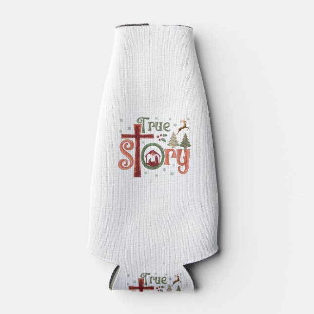 Cool Christian Christmas Resurrection Day Jesus Tr Bottle Cooler (Front)