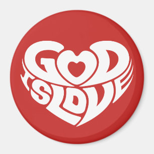 Cool Christian God Is Love Bible Verse Scripture Magnet