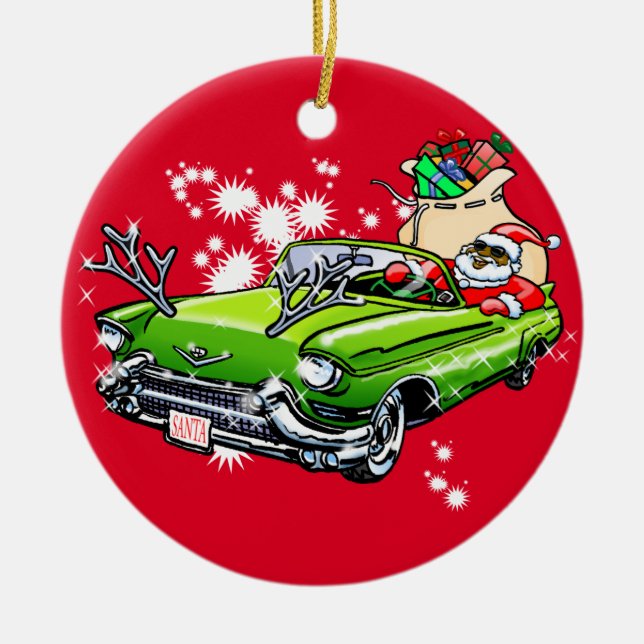 Cool Christmas! Ceramic Ornament (Front)
