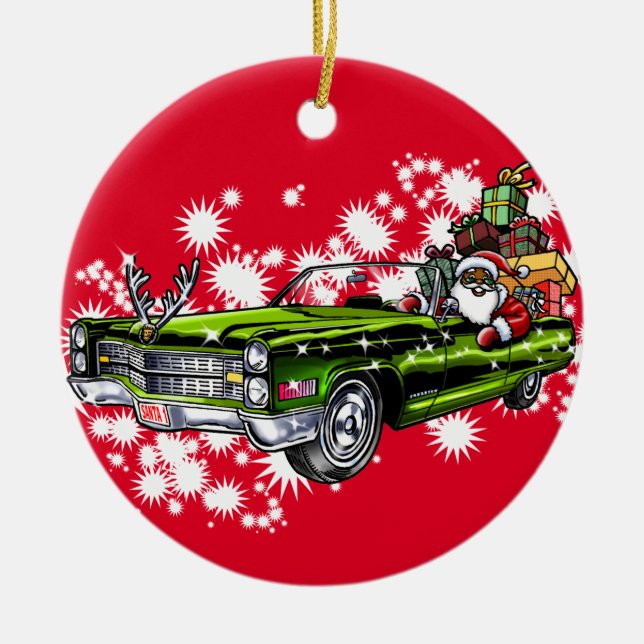 Cool Christmas! Ceramic Ornament (Front)
