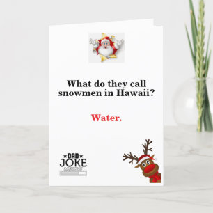 Cool Christmas Dad Joke Holiday Card